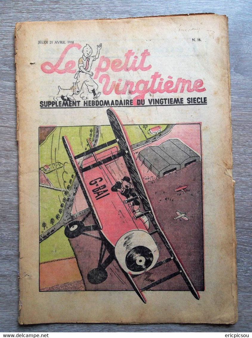 Le Petit Vingtième N16 ( 21 Avril 1938 ) - Hergé