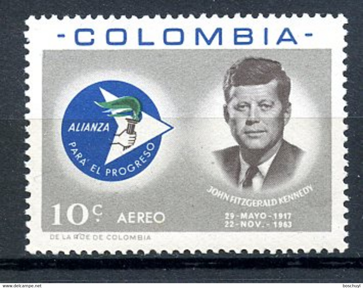 Colombia, 1963, President Kennedy, JFK, MNH, Michel 1050 - Colombia