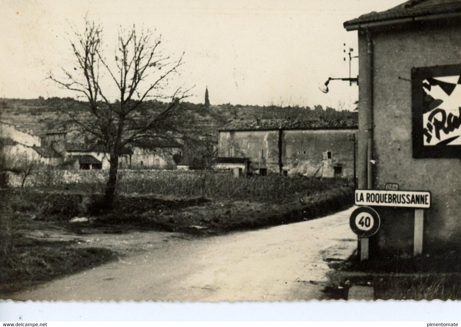 LA ROQUEBRUSSANNE ENTREE DE LA VILLE D64 1961 - La Roquebrussanne