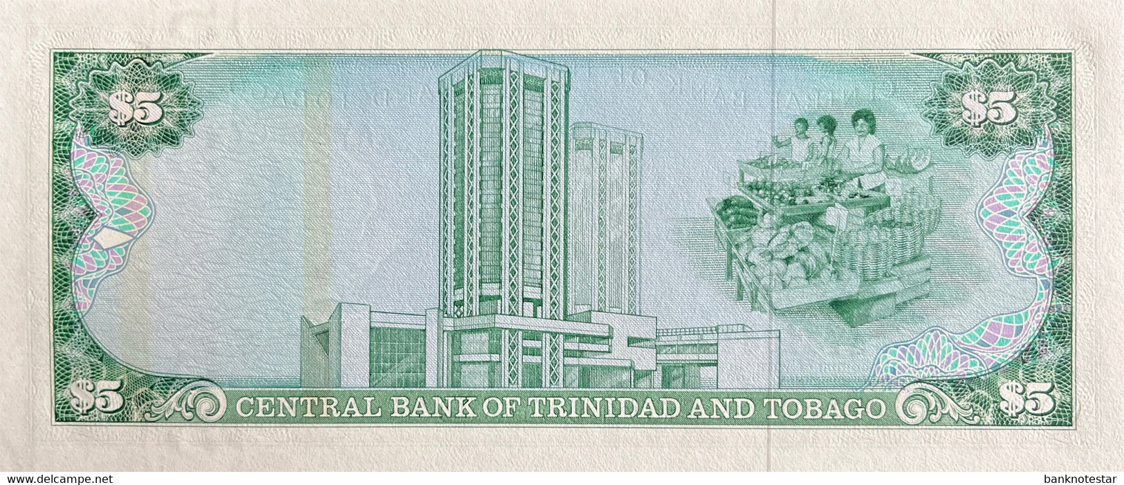 Trinidad 5 Dollars, P-37b (1985) - UNC - Trindad & Tobago