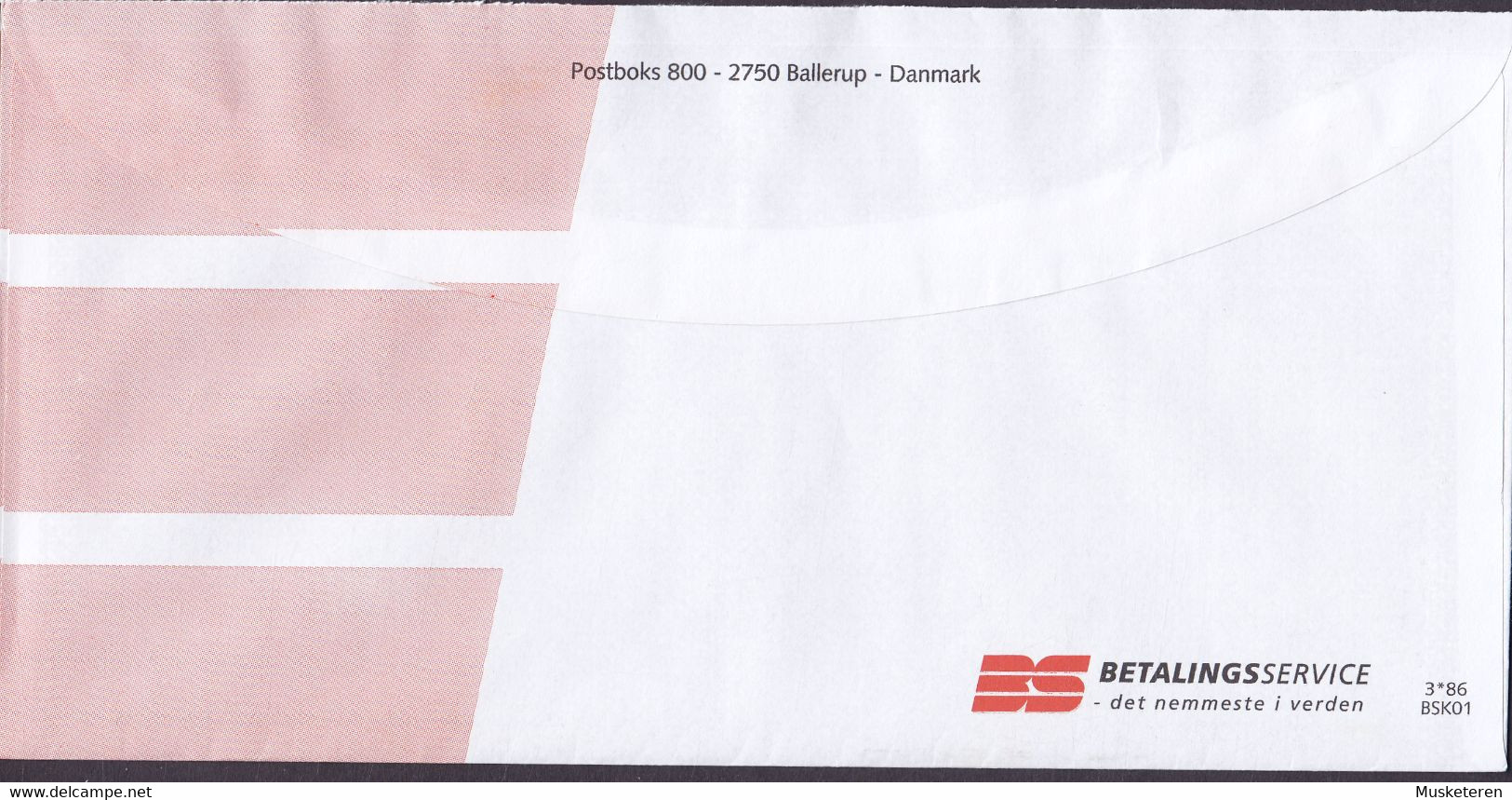 Denmark PRIORITAIRE, BETALINGSSERVICE 'Det Nemmeste I Verden' POST PP Prepaid Postage Cover Brief Lettre - Frankeermachines (EMA)