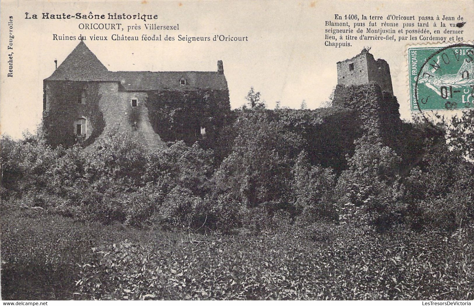 FRANCE - 70 - ORICOURT Près  Villersexel - Ruines Du Vieux Chateau Féodal Des Seigneurs - Carte Postale Ancienne - Autres & Non Classés