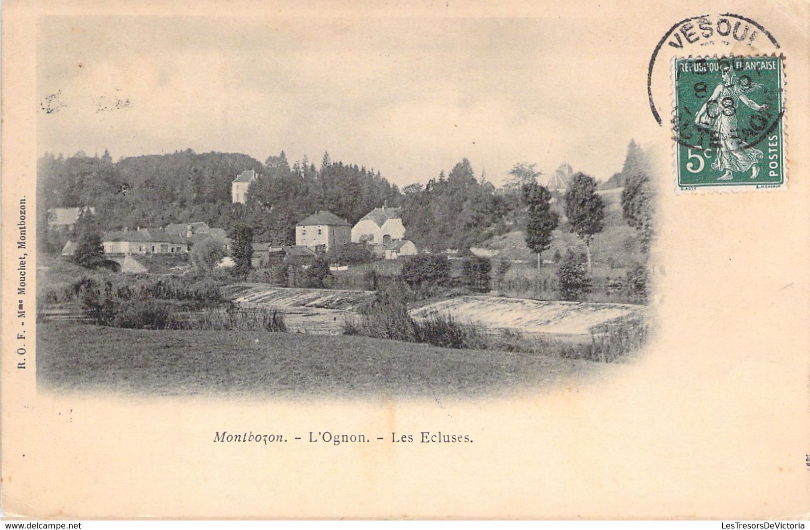 FRANCE - 70 - MONTBOZON - L'Ognon - Les Ecluses - ROF - Carte Postale Ancienne - Montbozon