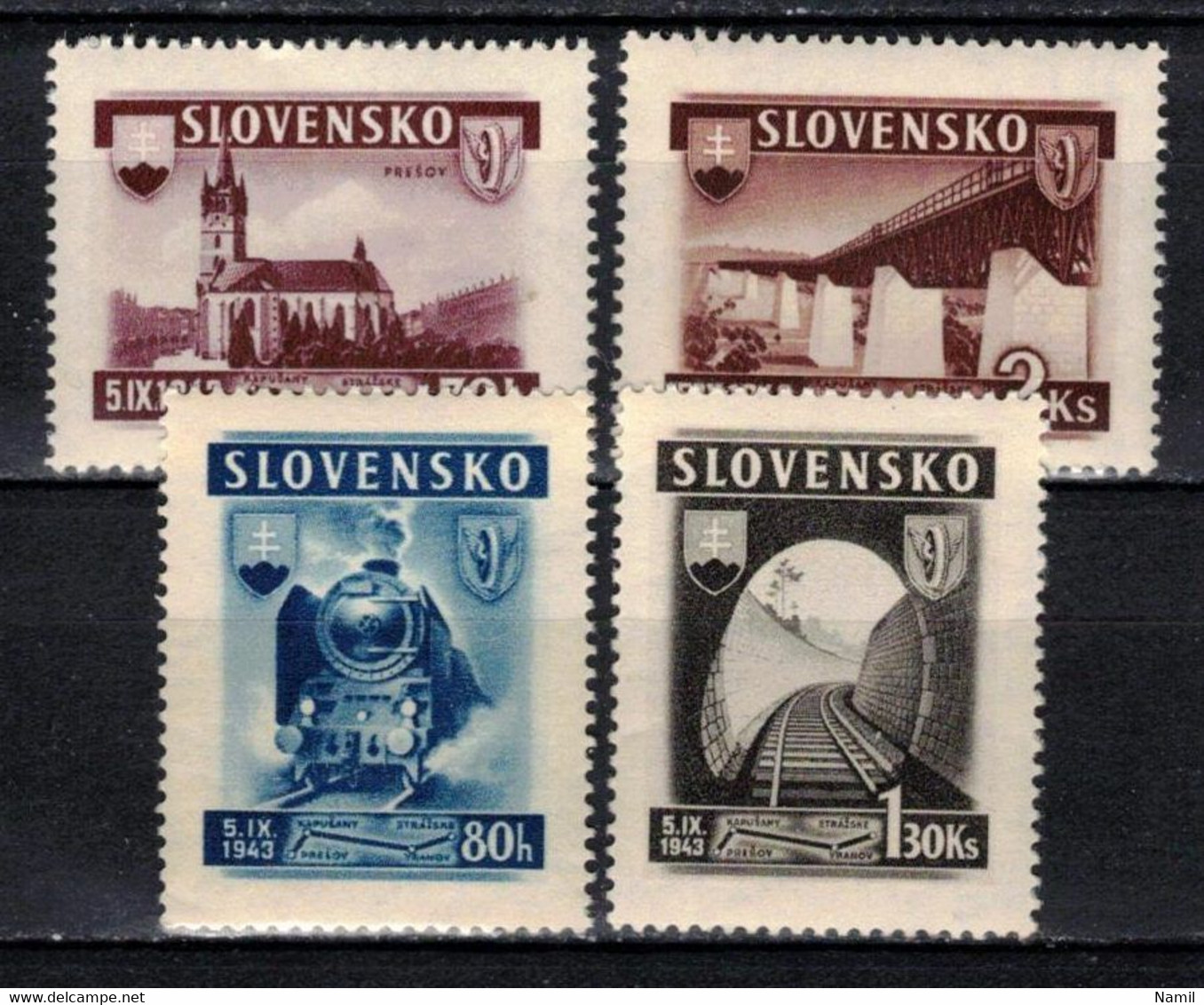 Slovaquie 1943 Mi 124-7 (Yv 90-3), (MNH)** - Nuovi