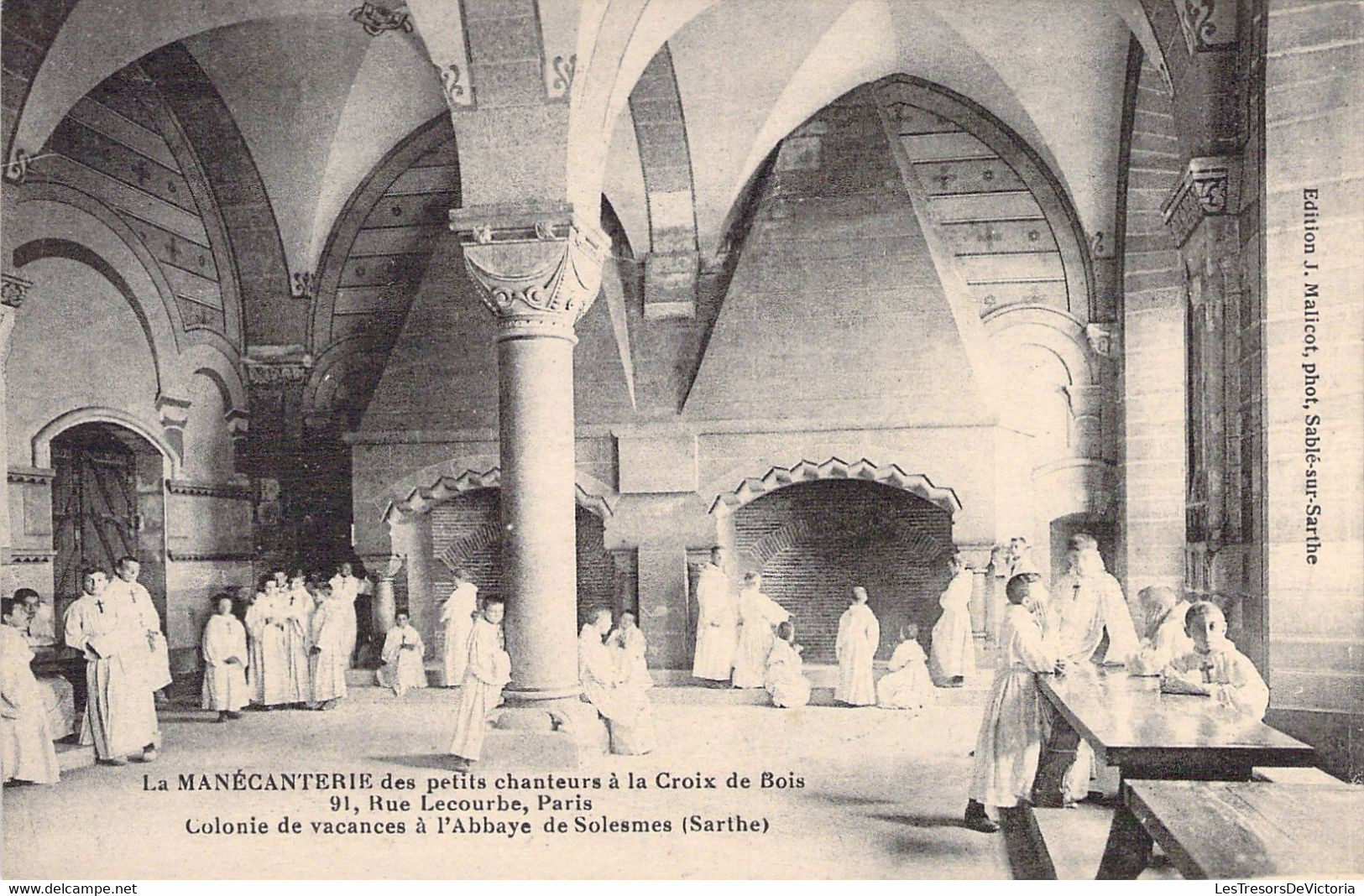 FRANCE - 72 - Abbaye De SOLESMES - La MANECANTERIE Des Petits Chanteurs à La Croix De Bois - Carte Postale Ancienne - Solesmes