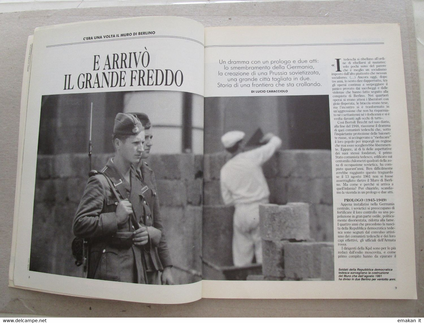 # STORIA ILLUSTRATA DICEMBRE 1989  IL MURO DI BERLINO / ITALIA IN LIBIA E A.O. - First Editions