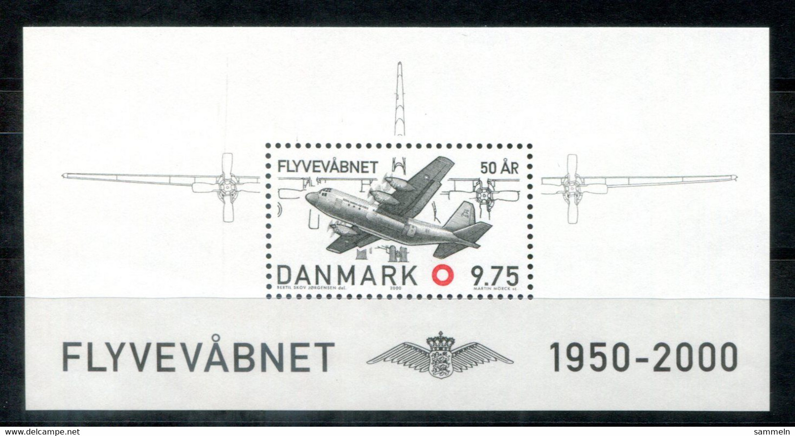 DÄNEMARK Block 15, Bl.15 Mnh - Flugzeug, Plane, Avion - DENMARK / DANEMARK - Blocs-feuillets