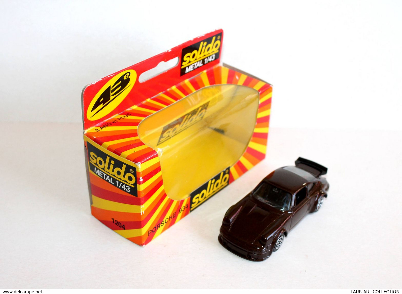 SOLIDO METAL - PORSCHE 934, REF. 1204 - MINIATURE 1/43 VOITURE AUTOMOBILE ANCIEN - MODELE REDUIT DE COLLECTION (2502.57) - Solido