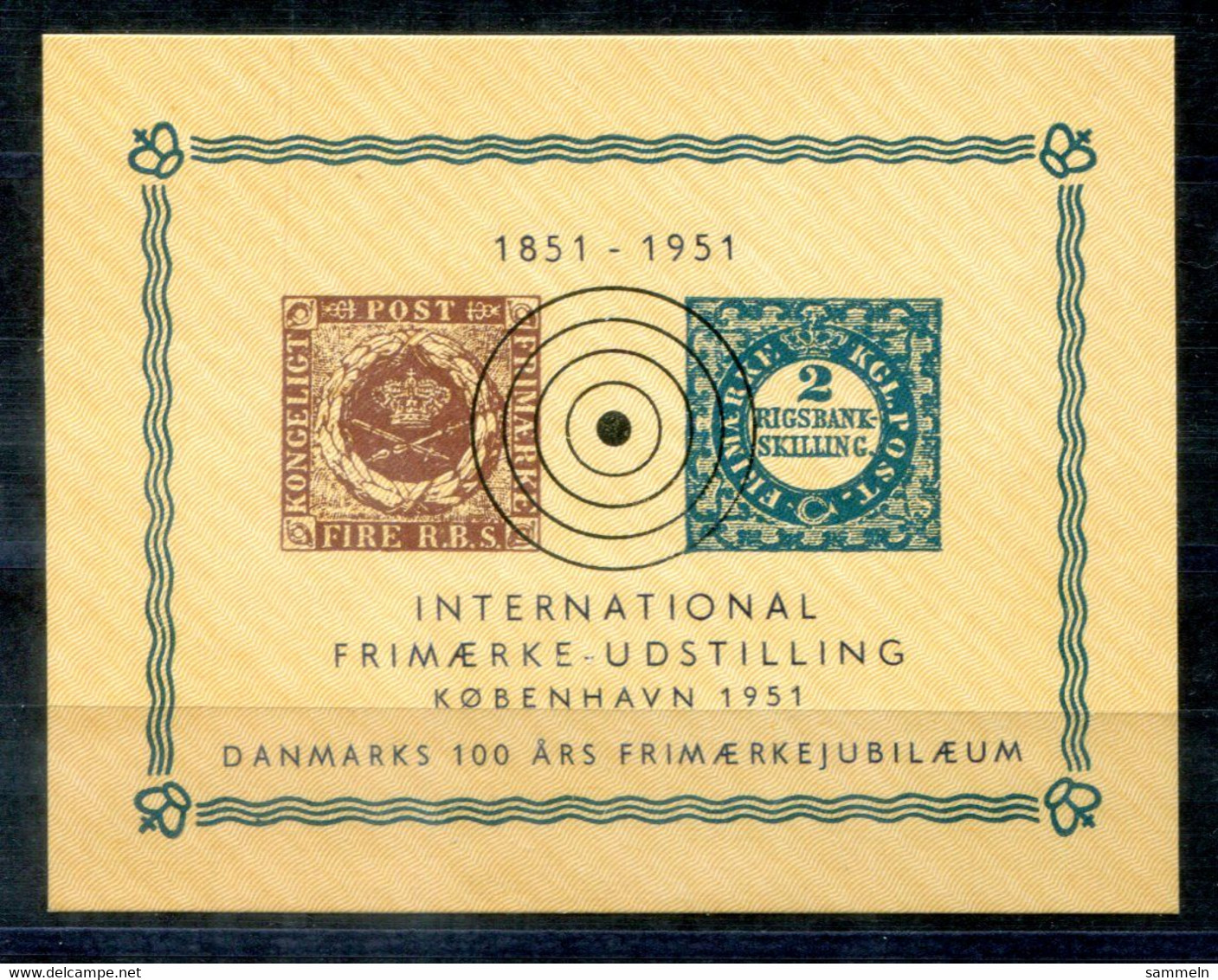 DÄNEMARK 1+2 Auf Vignettenblock - Siehe Scans - DENMARK / DANEMARK - Proofs & Reprints