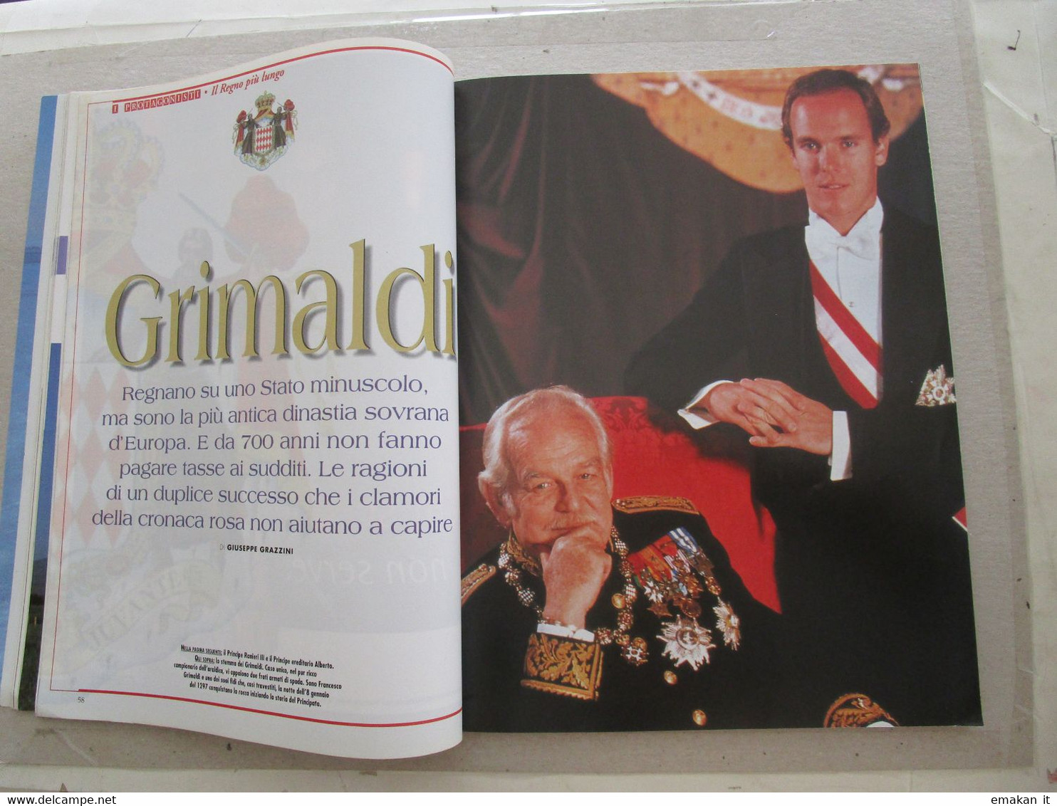 # UOMINI E STORIA N 3 / 1999 GRIMALDI GRACE KELLY / PALESTINA / CURDI / GIUSEPPE LANZA / A. VOLTA / ARARAT - Eerste Uitgaves