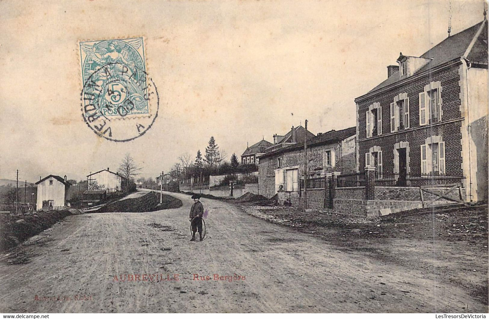 FRANCE - 55 - Aubreville - Rue Bergère - Edit Litas Niolot - Carte Postale Ancienne - Sonstige & Ohne Zuordnung