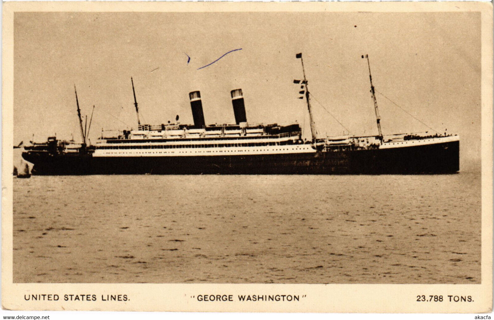 PC US, SHIPS, GEORGE WASHINGTON, Vintage Postcard (b45715) - Autres & Non Classés