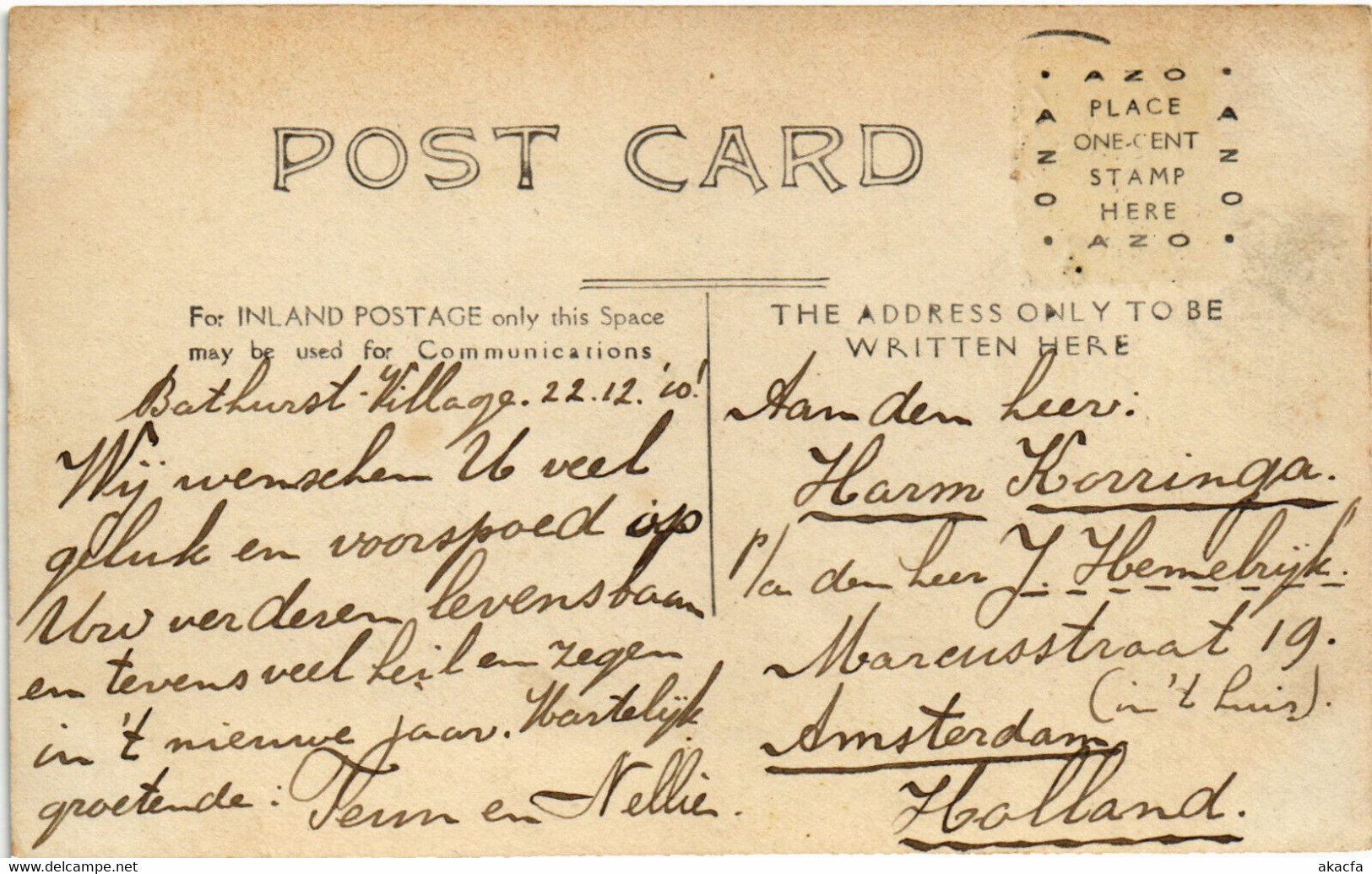 PC CANADA, N.B. MUNRO ST. BATHURST VILLAGE, Vintage REAL PHOTO Postcard (b45725) - Andere & Zonder Classificatie
