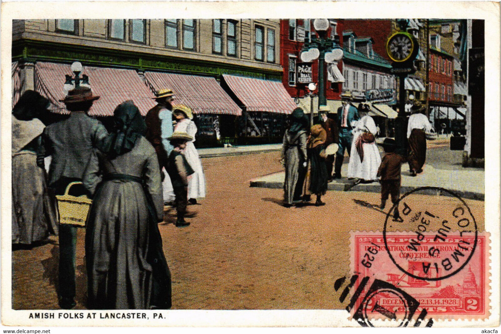 PC US, PA, LANCASTER, AMISH FOLKS, Vintage Postcard (b45738) - Lancaster