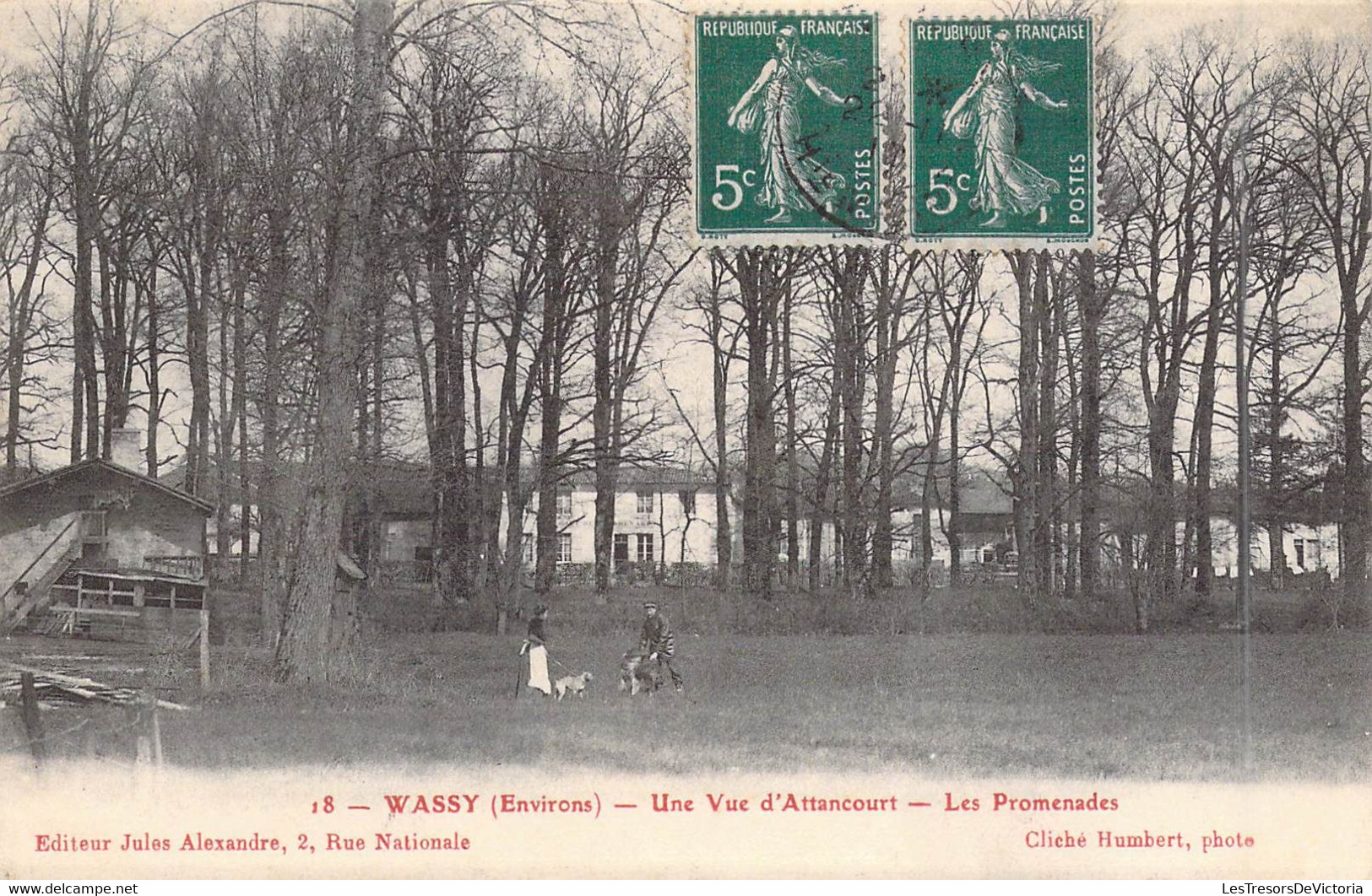 FRANCE - 52 - Wassy ( Environs ) - Une Vue D'Attancourt - Les Promenades - Editeur Jules.. - Carte Postale Ancienne - Wassy