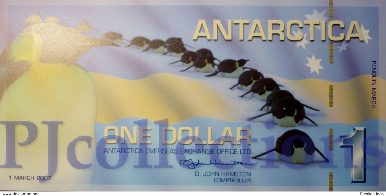 ANTARCTICA 1 DOLLAR 2007 PICK NL POLYMER UNC - Otros – América