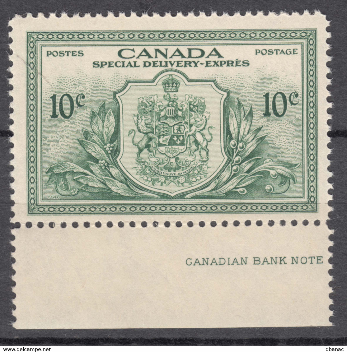 Canada 1946 Special Delivery Mi#242 Mint Never Hinged, Small Gum Disturbance - Ungebraucht