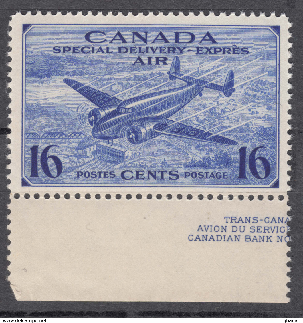 Canada 1942 Special Delivery Mi#233 Mint Never Hinged, Small Gum Disturbance - Unused Stamps