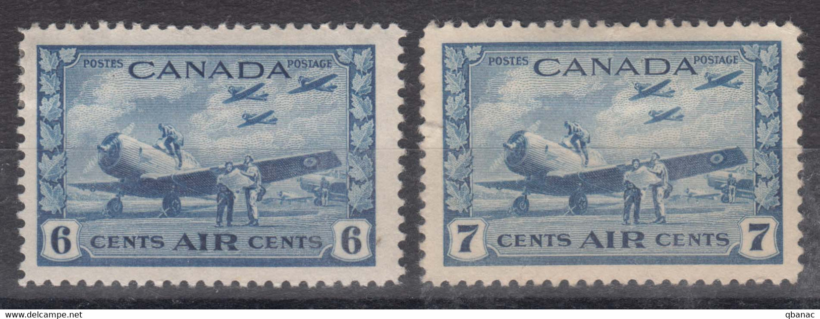 Canada 1942 Airmail Mi#230-231 Mint Hinged - Neufs