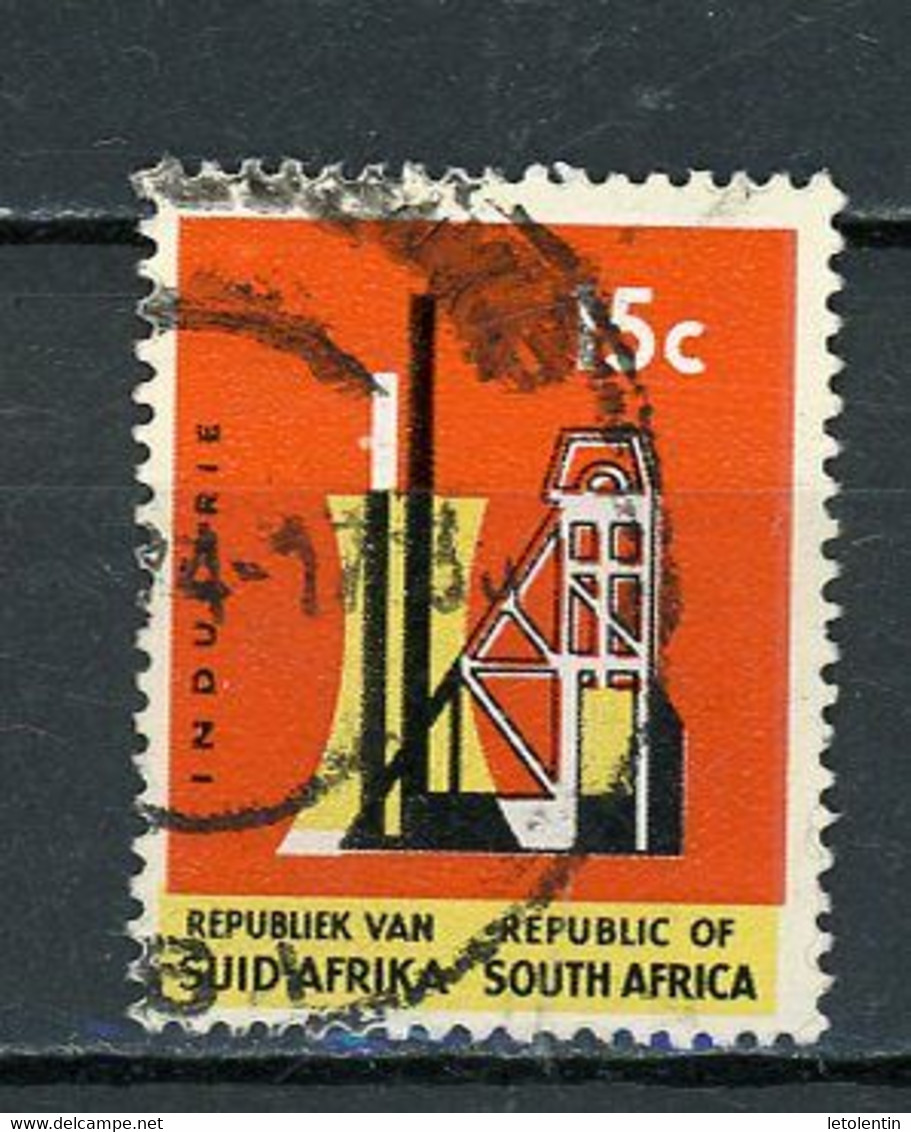 AFRIQUE DU SUD : INDUSTRIE - N° Yvert 323P Obli.  (CADRE PHOSPHO) - Used Stamps