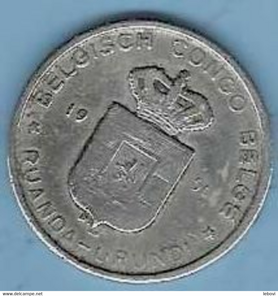 CONGO BELGE : 5 Franc 1956 - 1951-1960: Boudewijn I