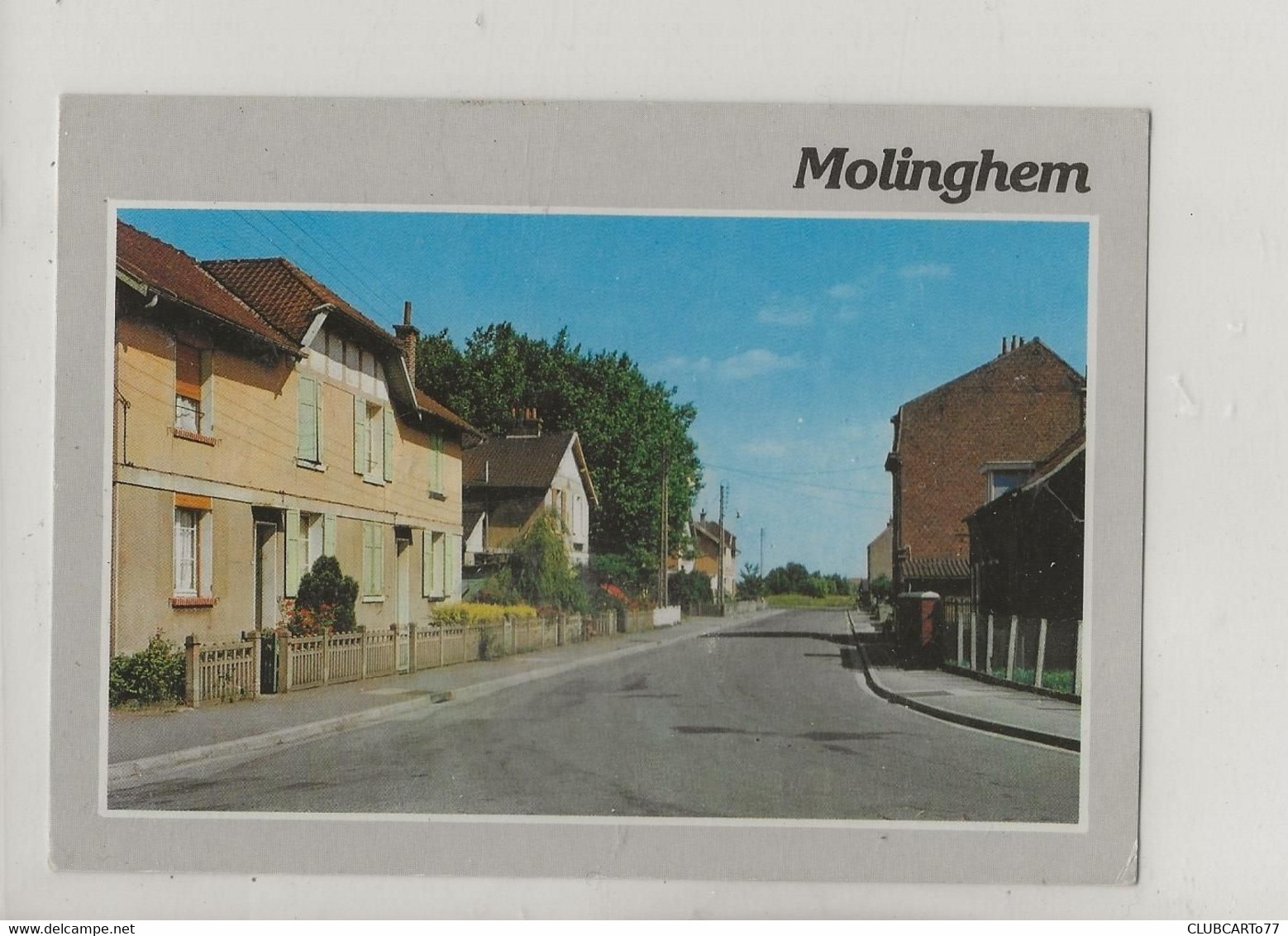 Isbergues (62) : La Rue Léon Blum Du Hameau De Molinghem En 1990 GF. - Isbergues