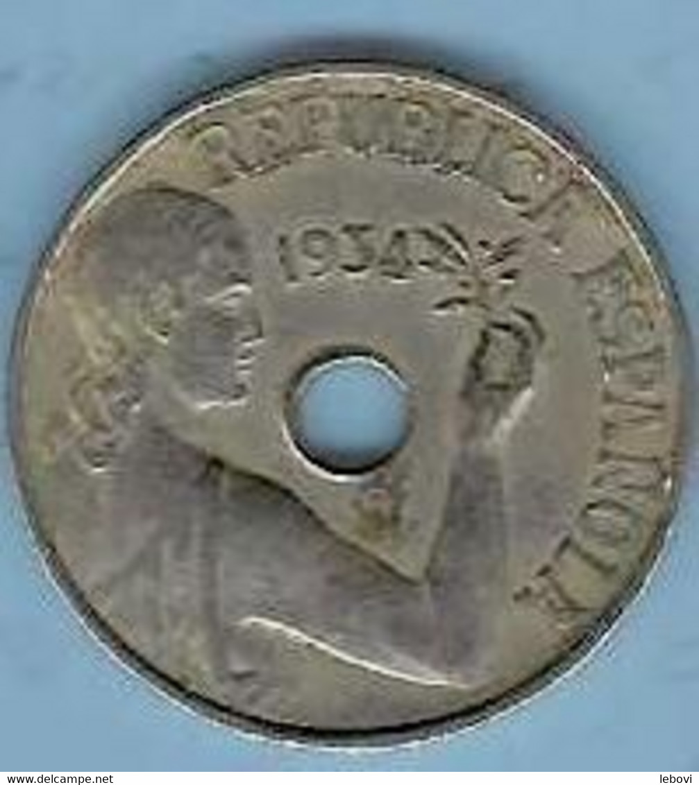 ESPAGNE – 25 Centimos 1934 - 25 Céntimos