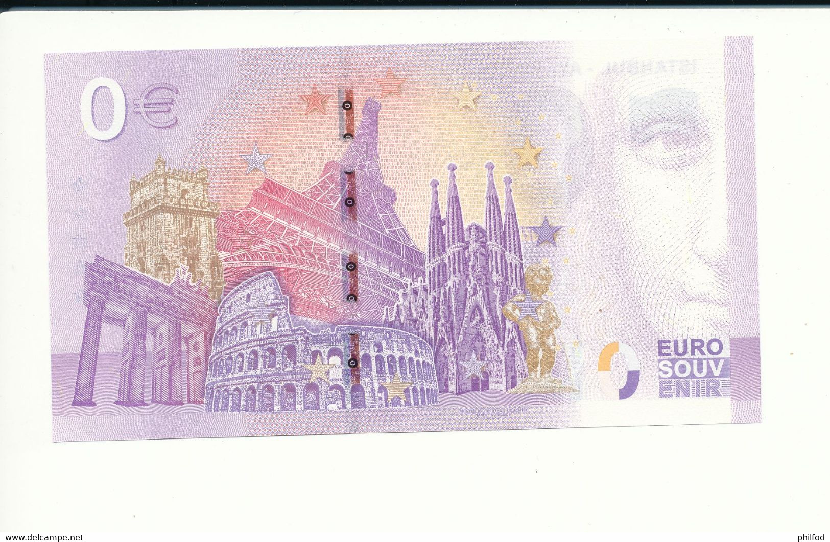 Billet Touristique 0 Euro - ISTANBUL - AYASOFYA HAGIA SOPHIA - TUAQ - 2020-2 - N° 3182 - Autres & Non Classés