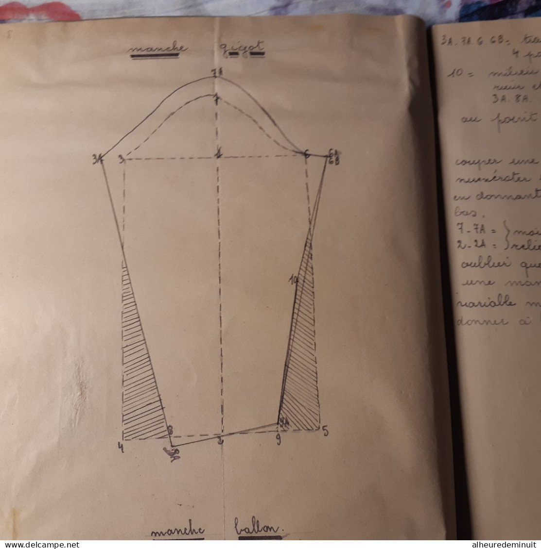 CAHIER ANCIEN NEMAUSA COUPE ET COUTURE"Nîmes"Patron jupe fillette"jupe cloche"évasée"manche boule"raglan"corsage"mode