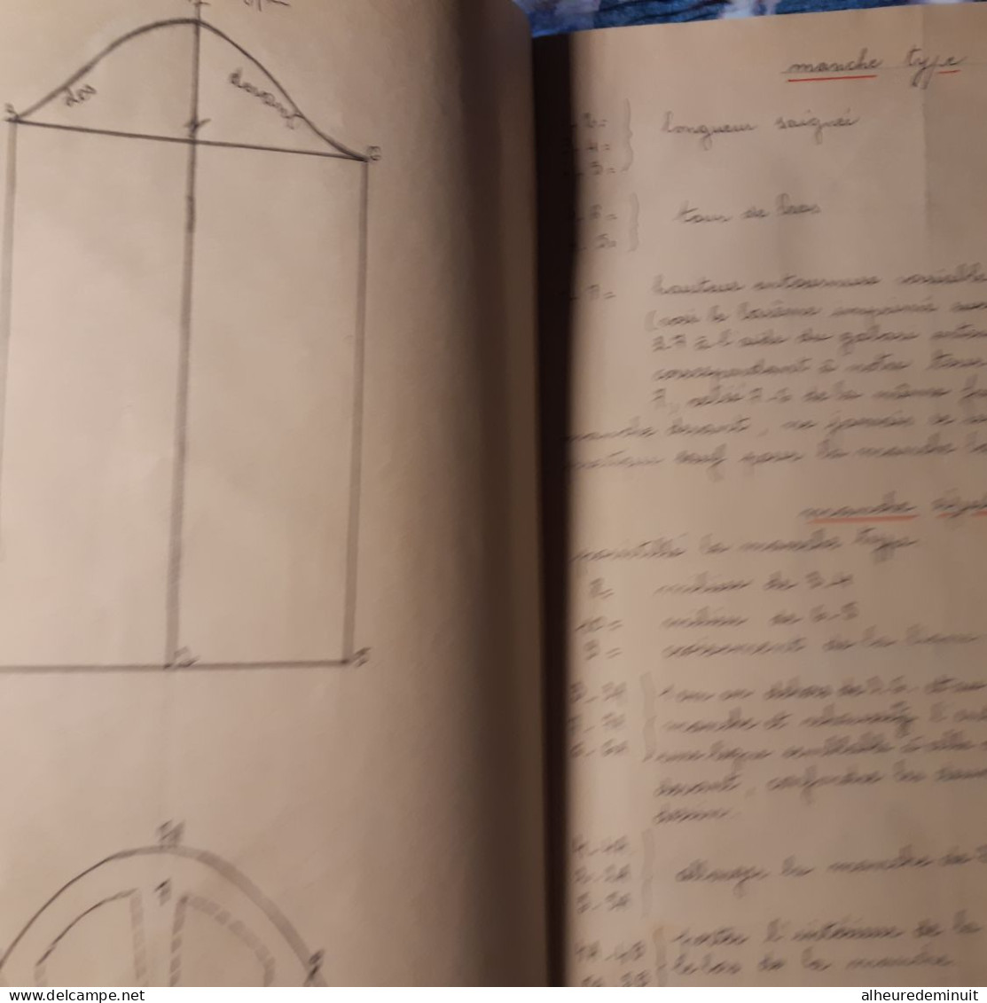 CAHIER ANCIEN NEMAUSA COUPE ET COUTURE"Nîmes"Patron jupe fillette"jupe cloche"évasée"manche boule"raglan"corsage"mode