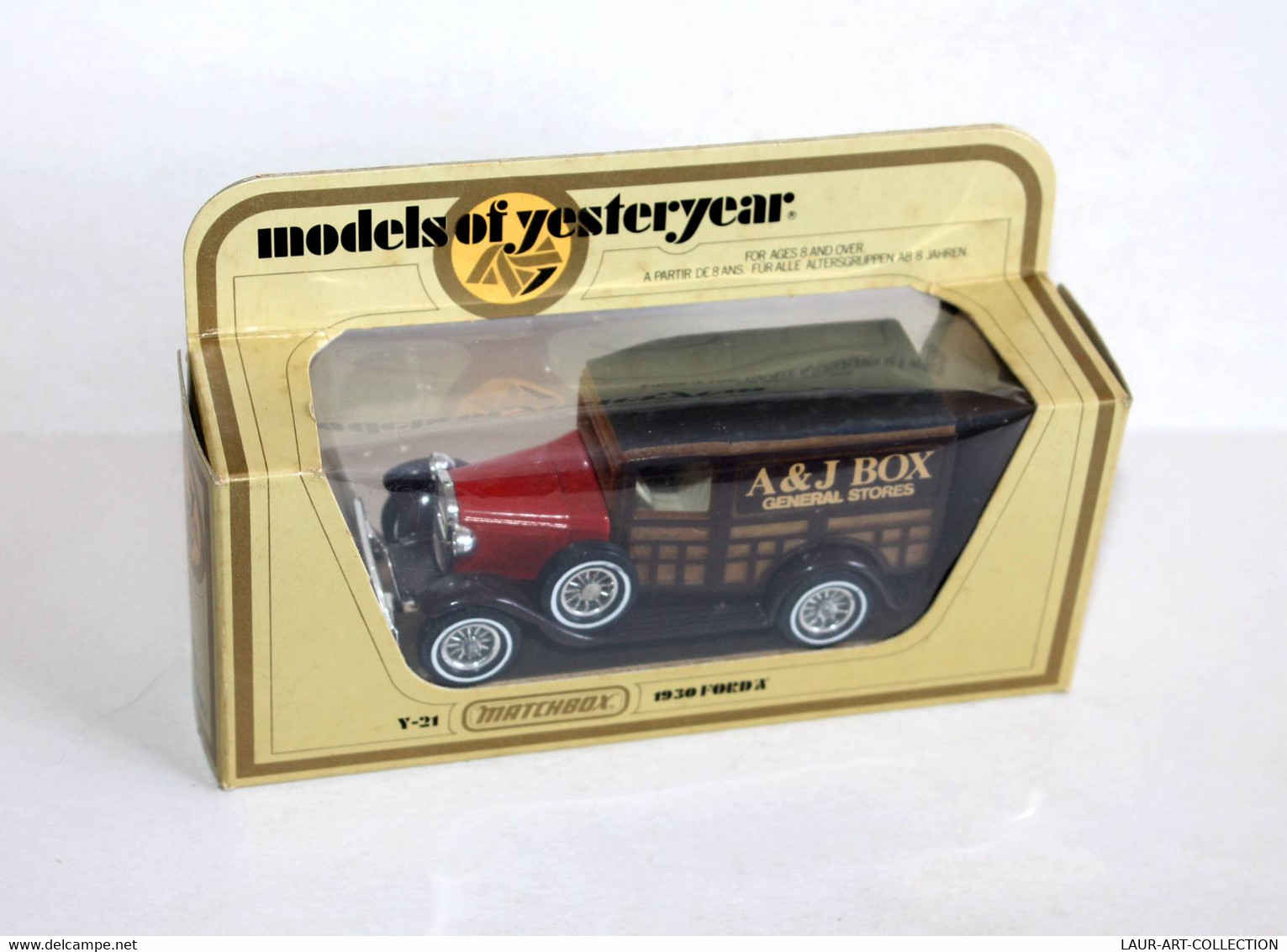 MATCHBOX, MODELS OF YESTERYEAR - Y-21 FORD 'A' 1930 / A & J BOX - MINIATURE 1/40 - MODELE REDUIT DE COLLECTION (2502.65) - Matchbox