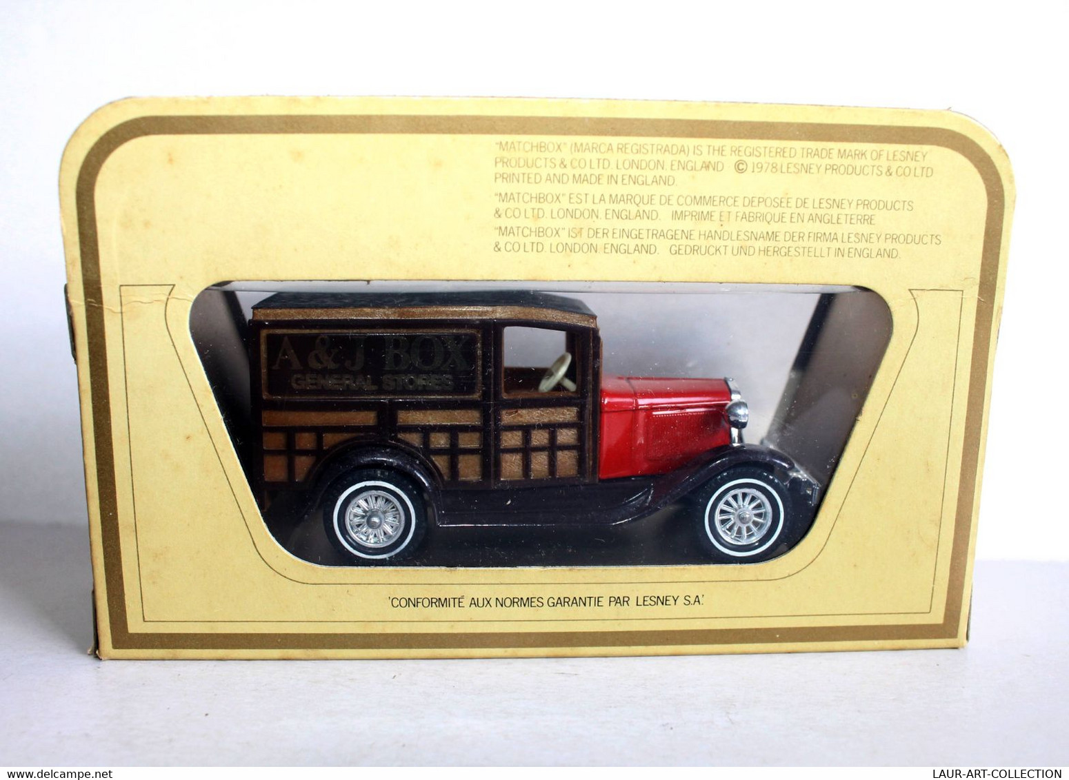 MATCHBOX, MODELS OF YESTERYEAR - Y-21 FORD 'A' 1930 / A & J BOX - MINIATURE 1/40 - MODELE REDUIT DE COLLECTION (2502.65) - Matchbox