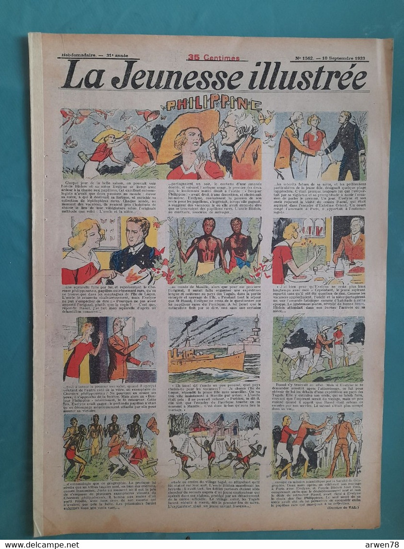 LA JEUNESSE ILLUSTREE 1933 N°1562 PHILIPPINE - L'Echo Des Savanes