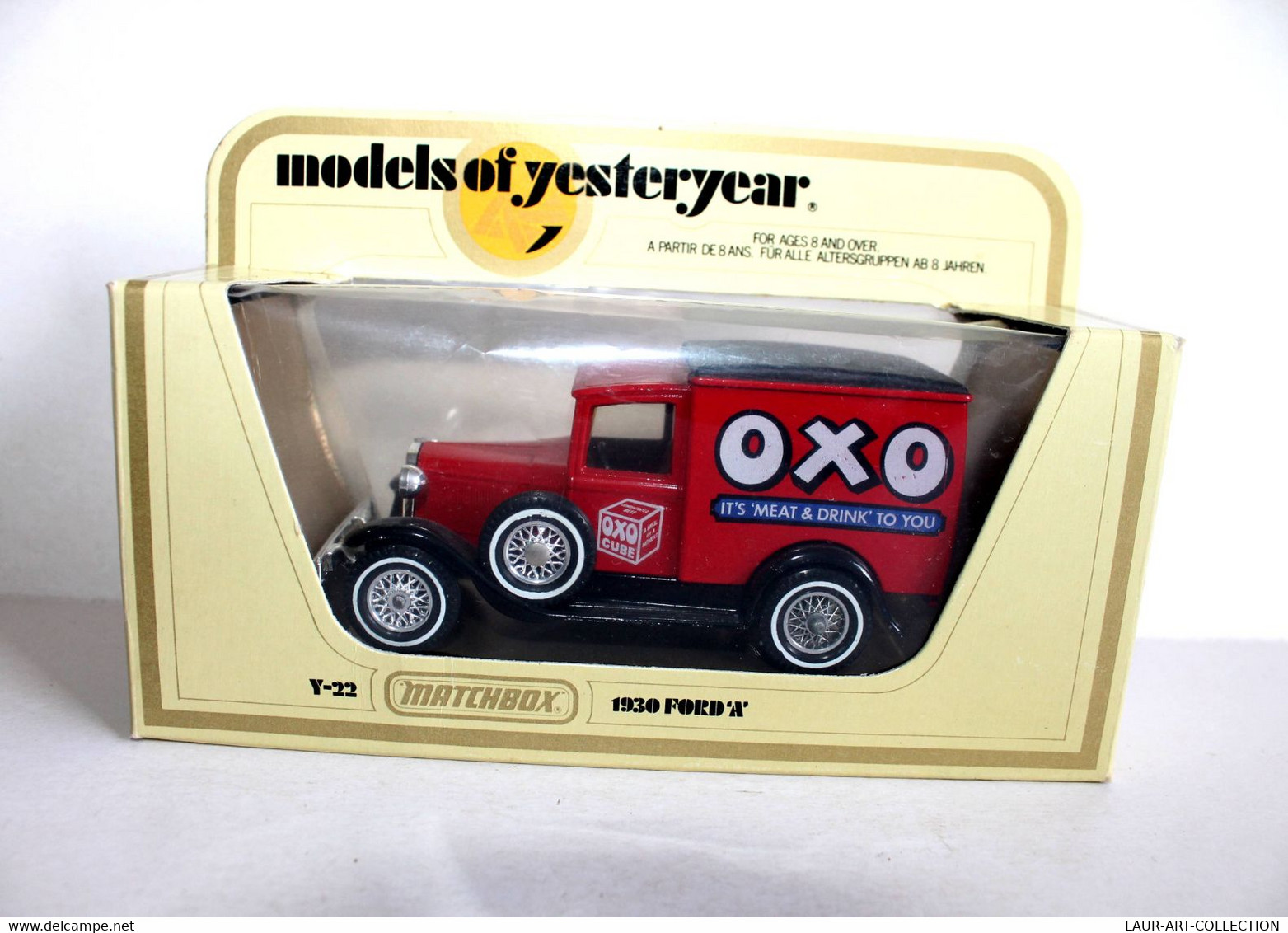 MATCHBOX, MODELS OF YESTERYEAR - Y-22 FORD 'A' 1930 / OXO CUBE - MINIATURE 1/40 - MODELE REDUIT DE COLLECTION (2502.66) - Matchbox