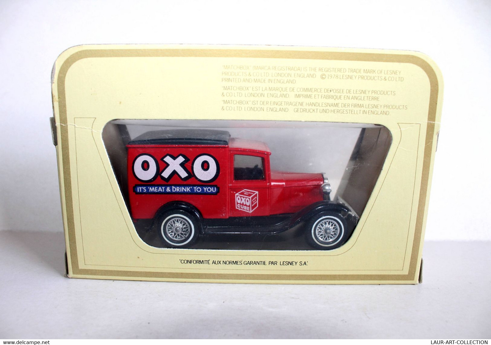 MATCHBOX, MODELS OF YESTERYEAR - Y-22 FORD 'A' 1930 / OXO CUBE - MINIATURE 1/40 - MODELE REDUIT DE COLLECTION (2502.66) - Matchbox