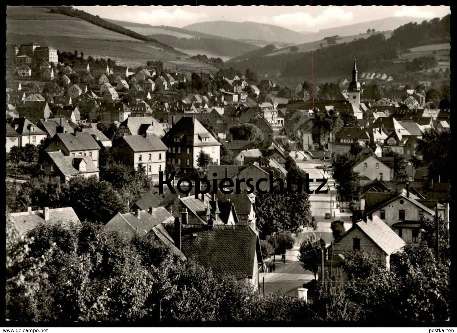 ÄLTERE POSTKARTE MESCHEDE BLICK AUF DIE STADT MIT KRANKENHAUS HOSPITAL PANORAMA Totalansicht Ansichtskarte Postcard Cpa - Meschede