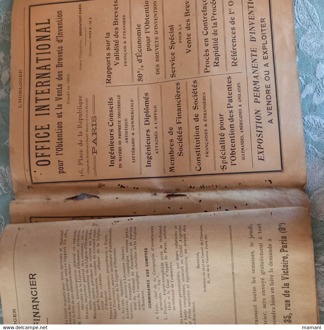 Revue Mensuelle L'horloger Numéro 83 De Mars 1912 Pub Machine A Coudre-lunetterie-chronometre Etc... - 1900 - 1949