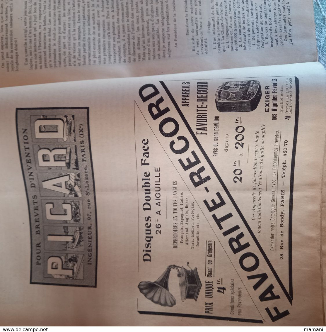 Revue mensuelle l'horloger numéro 83 de mars 1912 pub machine a coudre-lunetterie-chronometre etc...