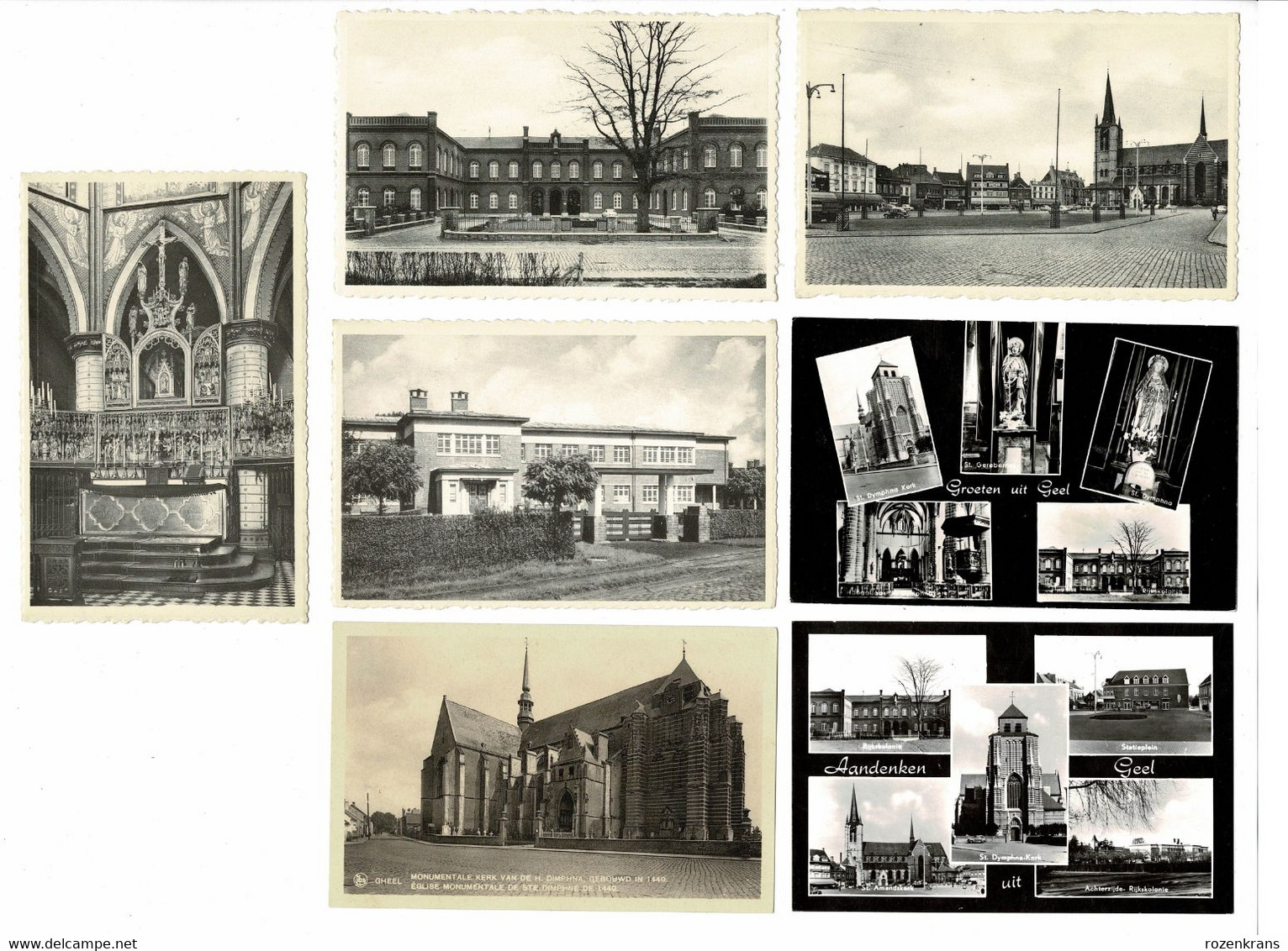 Lot 7x CPA Cartes Postales Geel Antwerpse Kempen Postkaarten - Geel