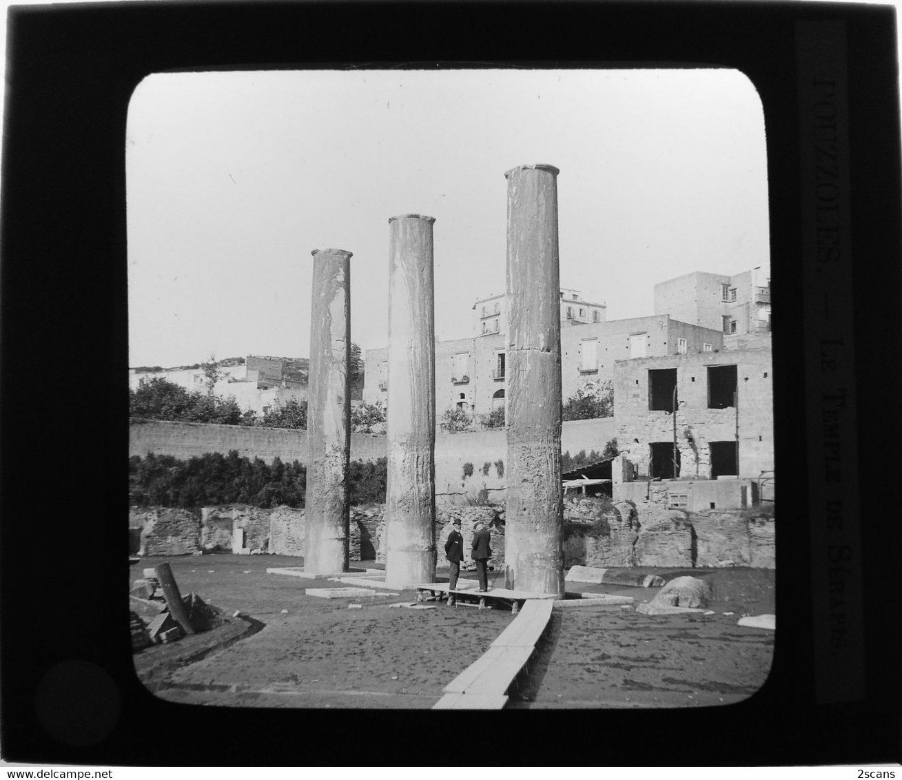Italie - POUZZOLES - POZZUOLI - Plaque De Verre Ancienne (1906) - Le Temple De Sérapis - Pozzuoli