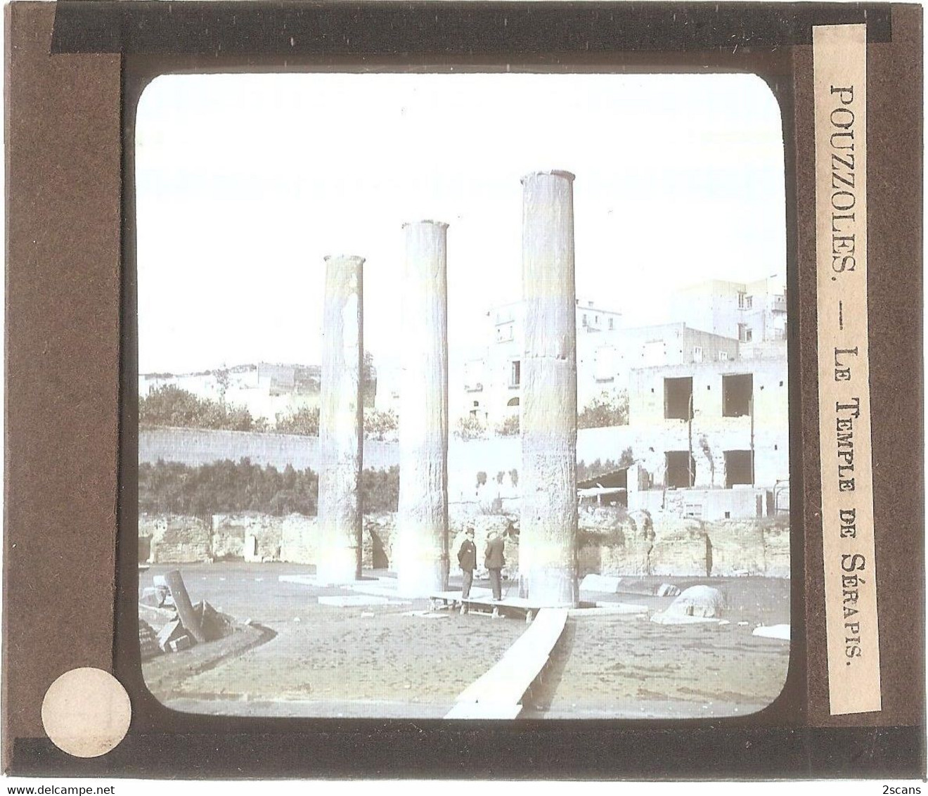 Italie - POUZZOLES - POZZUOLI - Plaque De Verre Ancienne (1906) - Le Temple De Sérapis - Pozzuoli