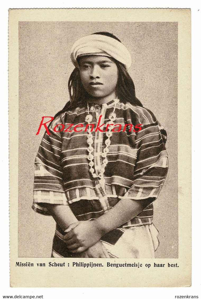 Philippines Philippinen Filipinas Native Girl Fille Benguet Luzon Tribe Ethnic Missionary Mission Missie Van Scheut - Filippijnen