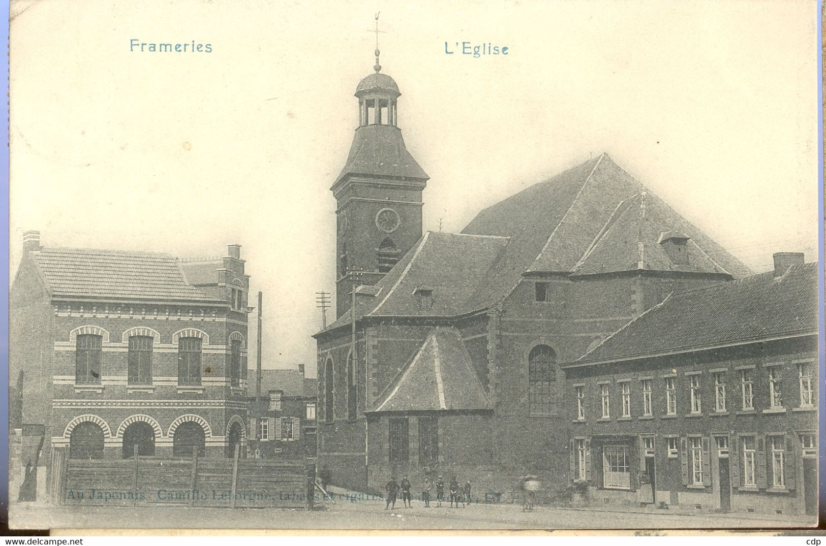 Cpa Frameries   1911  église - Frameries