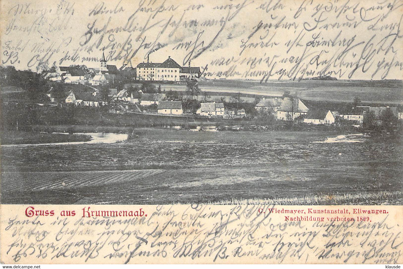 Gruß Aus Krummenaab  AKS 1899 - Tirschenreuth