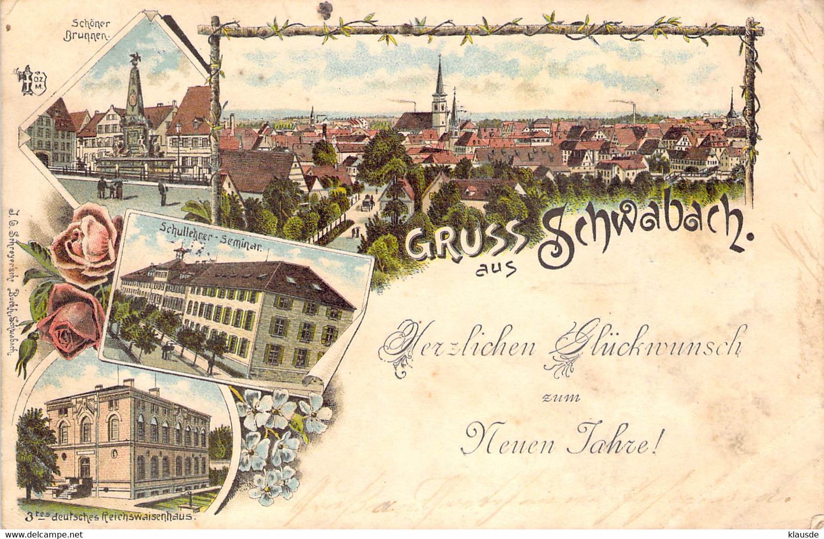 Gruß Aus Schwabach - Mehrbild AKS 1899 - Schwabach