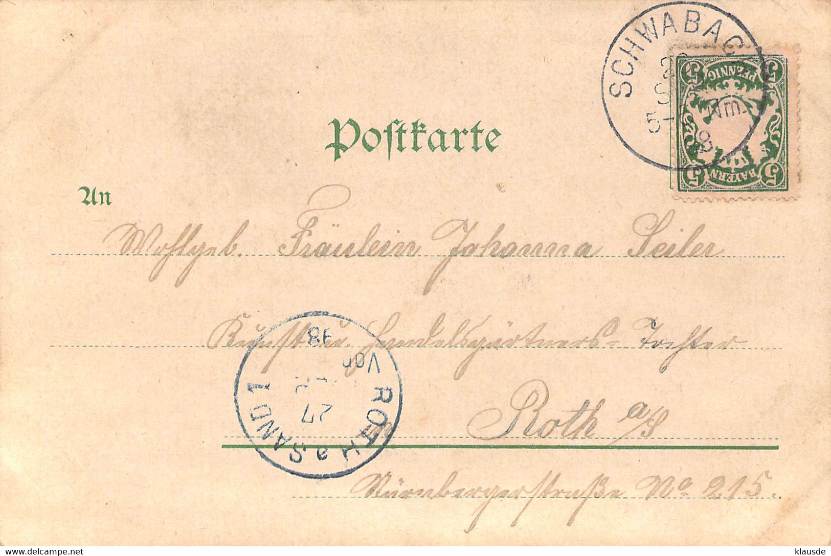 Gruß Aus Schwabach - Mehrbild AKS 1898 - Schwabach