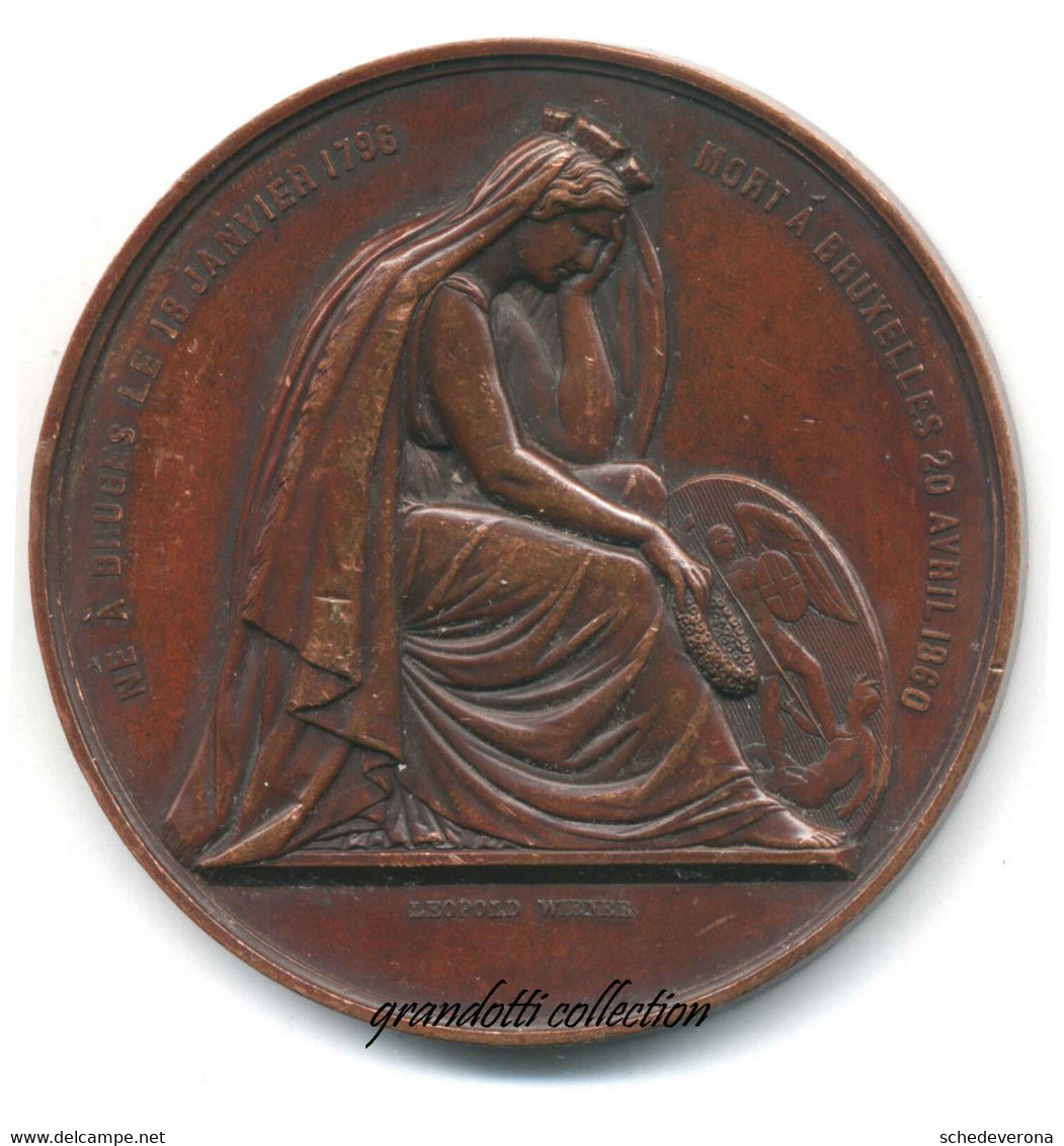 CHARLES DE BROUCKERE BOURGMEISTRE DE BRUXELLES 1860 MEDAILLE LEOPOLD WIENER - Professionals / Firms