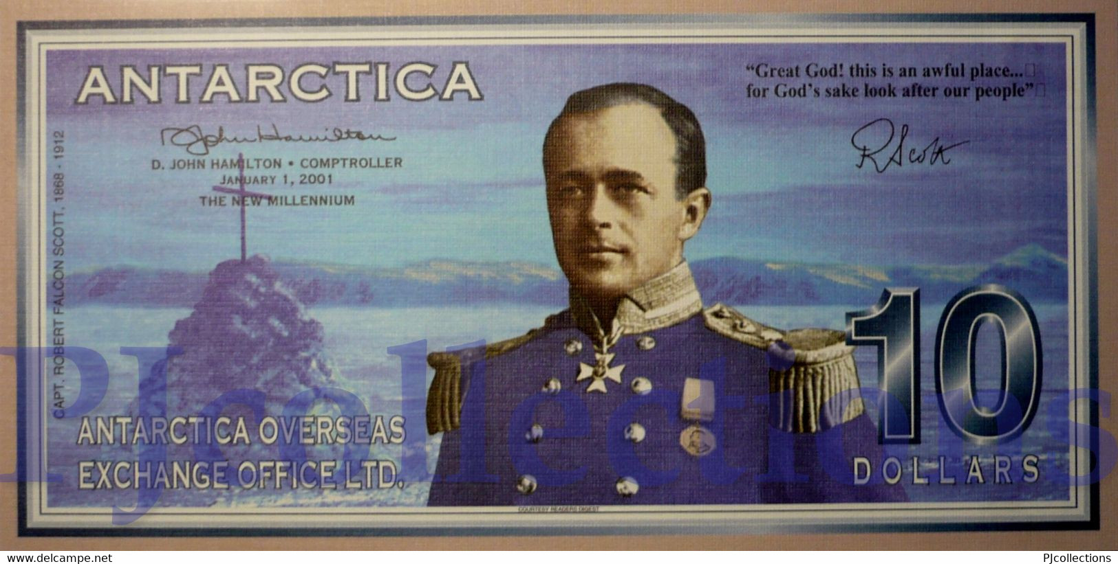 ANTARCTICA 10 DOLLARS 2001 PICK NL UNC - Altri – America