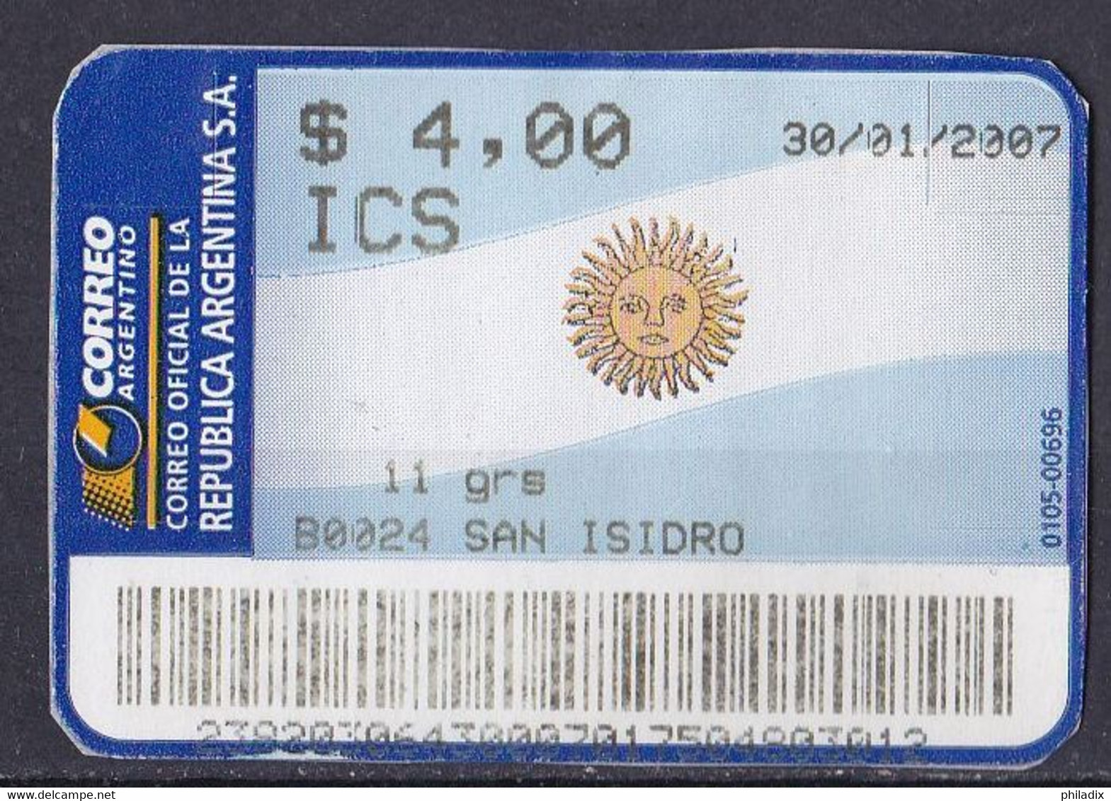 Argentinien Automaten-Marke O/used (A3-12) - Automatenmarken (Frama)