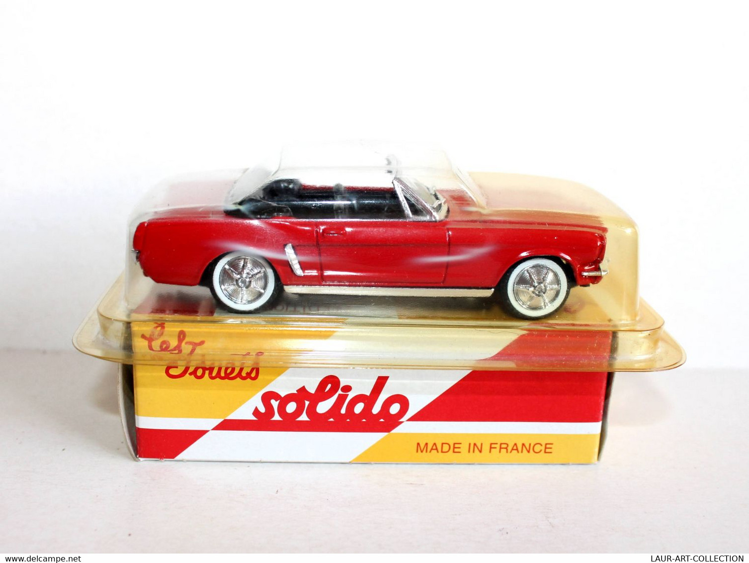 SOLIDO - FORD MUSTANG 1964 - MINIATURE 1/43 - VOITURE AUTOMOBILE MODELE REDUIT - ANCIEN VEHICULE COLLECTION  (2502.77) - Solido